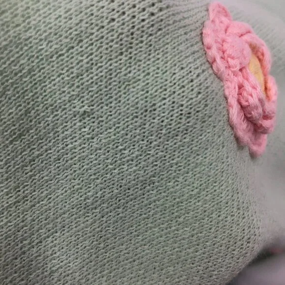 Sugar Thrillz Mini Skirt-DollsKill-Mint Green with Embroidered flowers-size S - Picture 8 of 8